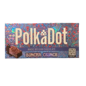 Polkadot Buncha Crunch Belgian Chocolate Bar For Sale
